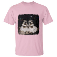 Funny Lesbian Raccoon Engagement T Shirt LGBTQ Pride Gift
