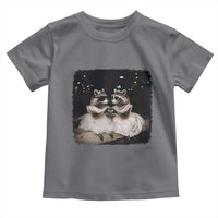 Funny Lesbian Raccoon Engagement Toddler T Shirt LGBTQ Pride Gift