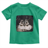 Funny Lesbian Raccoon Engagement Toddler T Shirt LGBTQ Pride Gift