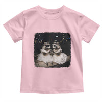 Funny Lesbian Raccoon Engagement Toddler T Shirt LGBTQ Pride Gift