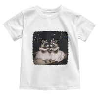 Funny Lesbian Raccoon Engagement Toddler T Shirt LGBTQ Pride Gift