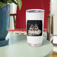 Funny Lesbian Raccoon Engagement Tumbler Cup LGBTQ Pride Gift