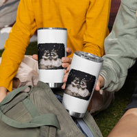 Funny Lesbian Raccoon Engagement Tumbler Cup LGBTQ Pride Gift