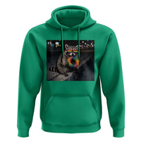 Raccoon Eating Baguette Graphic Hoodie Humorous Gay Pride Gift
