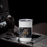 Raccoon Eating Baguette Graphic Tumbler Cup Humorous Gay Pride Gift