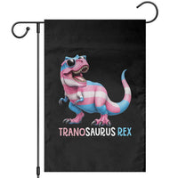 Transaurus Rex Transgender Pride Garden Flag Funny Dinosaur Lover