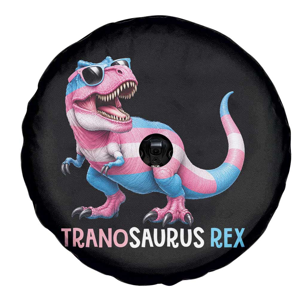 Transaurus Rex Transgender Pride Spare Tire Cover Funny Dinosaur Lover