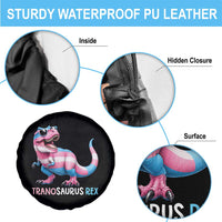 Transaurus Rex Transgender Pride Spare Tire Cover Funny Dinosaur Lover