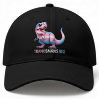 Transaurus Rex Transgender Pride Baseball Cap Funny Dinosaur Lover