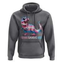 Transaurus Rex Transgender Pride Hoodie Funny Dinosaur Lover
