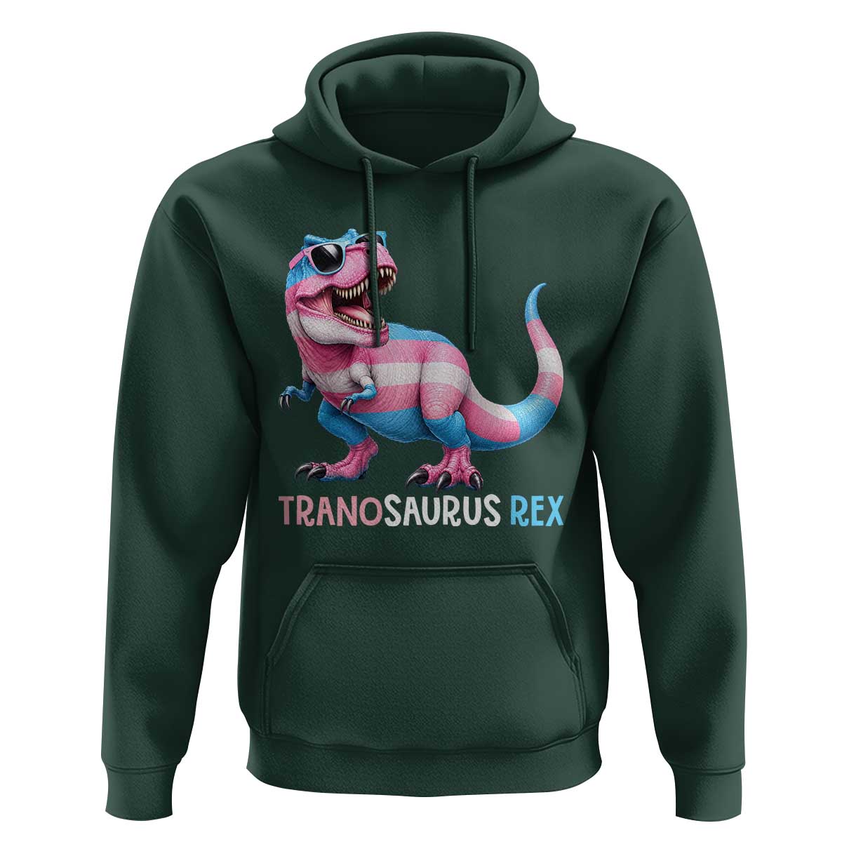 Transaurus Rex Transgender Pride Hoodie Funny Dinosaur Lover