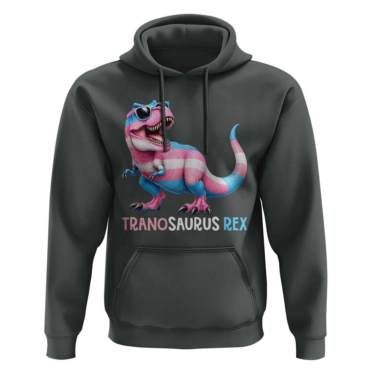 Transaurus Rex Transgender Pride Hoodie Funny Dinosaur Lover