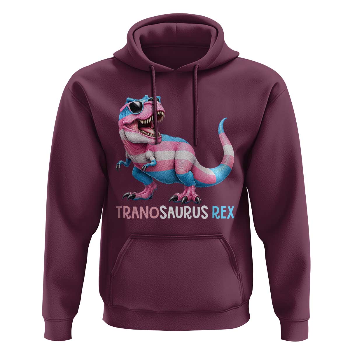 Transaurus Rex Transgender Pride Hoodie Funny Dinosaur Lover