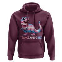 Transaurus Rex Transgender Pride Hoodie Funny Dinosaur Lover