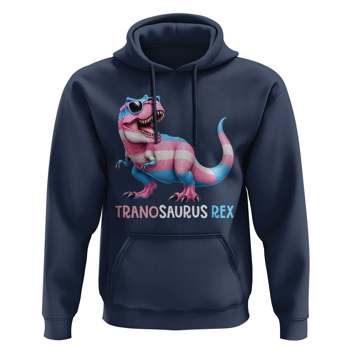 Transaurus Rex Transgender Pride Hoodie Funny Dinosaur Lover
