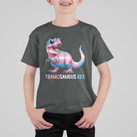 Transaurus Rex Transgender Pride T Shirt For Kid Funny Dinosaur Lover