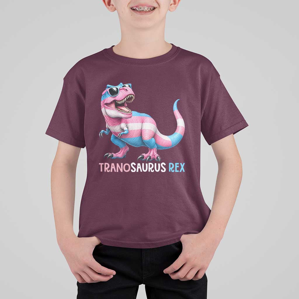 Transaurus Rex Transgender Pride T Shirt For Kid Funny Dinosaur Lover