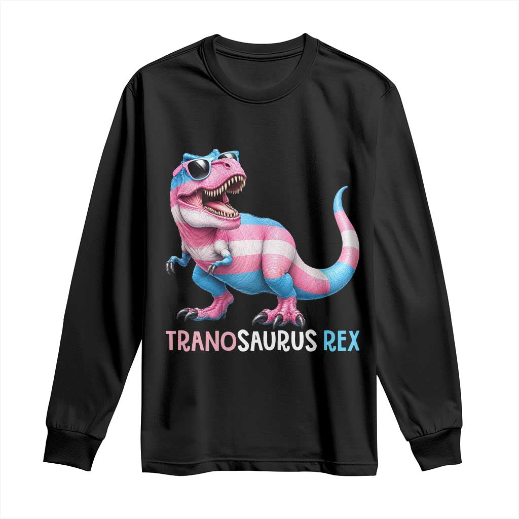 Transaurus Rex Transgender Pride Long Sleeve Shirt Funny Dinosaur Lover