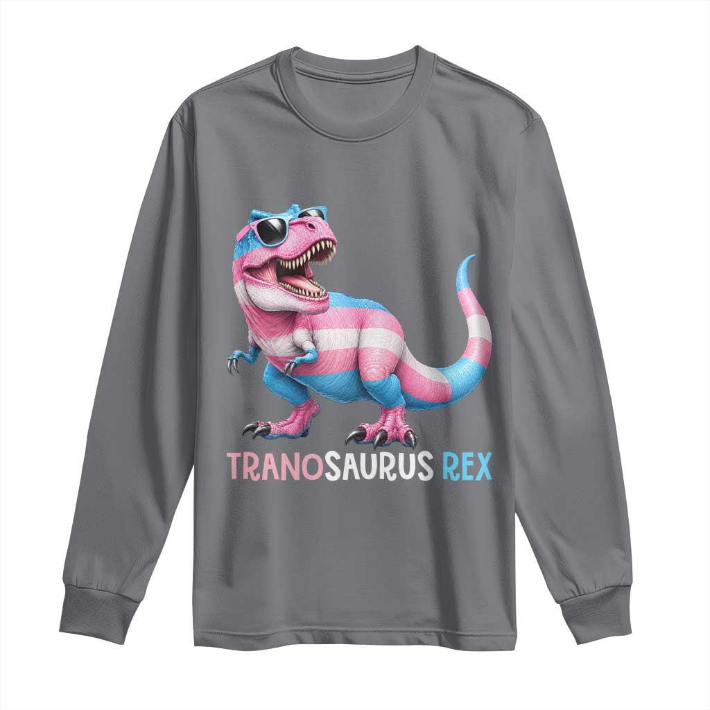 Transaurus Rex Transgender Pride Long Sleeve Shirt Funny Dinosaur Lover