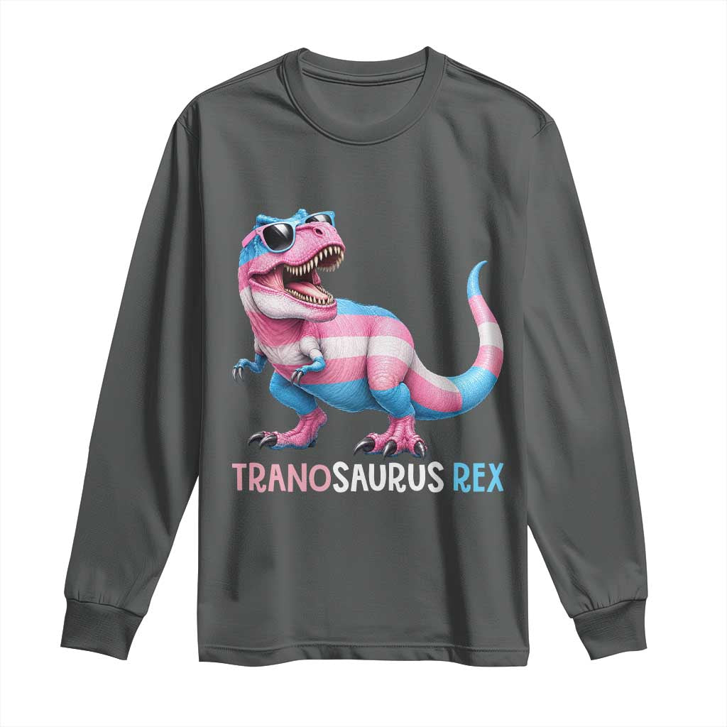 Transaurus Rex Transgender Pride Long Sleeve Shirt Funny Dinosaur Lover