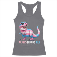 Transaurus Rex Transgender Pride Racerback Tank Top Funny Dinosaur Lover