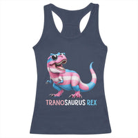 Transaurus Rex Transgender Pride Racerback Tank Top Funny Dinosaur Lover