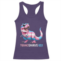 Transaurus Rex Transgender Pride Racerback Tank Top Funny Dinosaur Lover