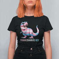 Transaurus Rex Transgender Pride T Shirt For Women Funny Dinosaur Lover