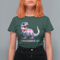 Transaurus Rex Transgender Pride T Shirt For Women Funny Dinosaur Lover