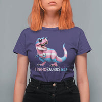 Transaurus Rex Transgender Pride T Shirt For Women Funny Dinosaur Lover
