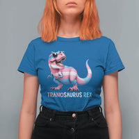 Transaurus Rex Transgender Pride T Shirt For Women Funny Dinosaur Lover
