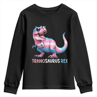 Transaurus Rex Transgender Pride Youth Sweatshirt Funny Dinosaur Lover