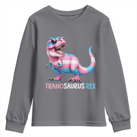 Transaurus Rex Transgender Pride Youth Sweatshirt Funny Dinosaur Lover