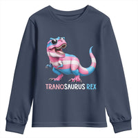 Transaurus Rex Transgender Pride Youth Sweatshirt Funny Dinosaur Lover