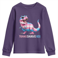 Transaurus Rex Transgender Pride Youth Sweatshirt Funny Dinosaur Lover
