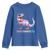 Transaurus Rex Transgender Pride Youth Sweatshirt Funny Dinosaur Lover