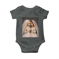 Funny Lesbian Doll Wedding Engagement Baby Onesie LGBTQ Pride Gift