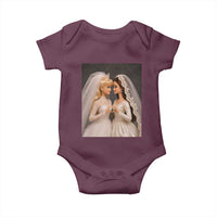 Funny Lesbian Doll Wedding Engagement Baby Onesie LGBTQ Pride Gift