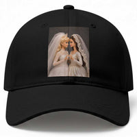 Funny Lesbian Doll Wedding Engagement Baseball Cap LGBTQ Pride Gift
