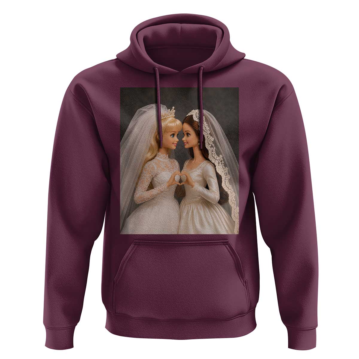 Funny Lesbian Doll Wedding Engagement Hoodie LGBTQ Pride Gift
