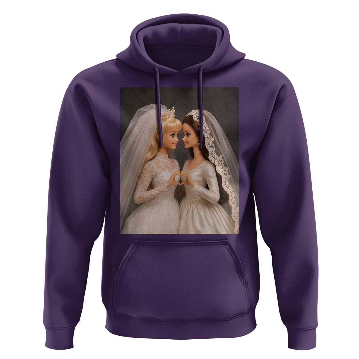 Funny Lesbian Doll Wedding Engagement Hoodie LGBTQ Pride Gift