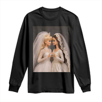 Funny Lesbian Doll Wedding Engagement Long Sleeve Shirt LGBTQ Pride Gift