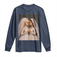 Funny Lesbian Doll Wedding Engagement Long Sleeve Shirt LGBTQ Pride Gift