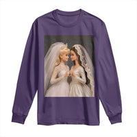 Funny Lesbian Doll Wedding Engagement Long Sleeve Shirt LGBTQ Pride Gift