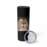 Funny Lesbian Doll Wedding Engagement Skinny Tumbler LGBTQ Pride Gift