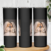 Funny Lesbian Doll Wedding Engagement Skinny Tumbler LGBTQ Pride Gift