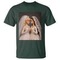 Funny Lesbian Doll Wedding Engagement T Shirt LGBTQ Pride Gift