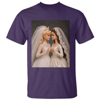 Funny Lesbian Doll Wedding Engagement T Shirt LGBTQ Pride Gift