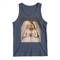 Funny Lesbian Doll Wedding Engagement Tank Top LGBTQ Pride Gift