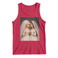 Funny Lesbian Doll Wedding Engagement Tank Top LGBTQ Pride Gift